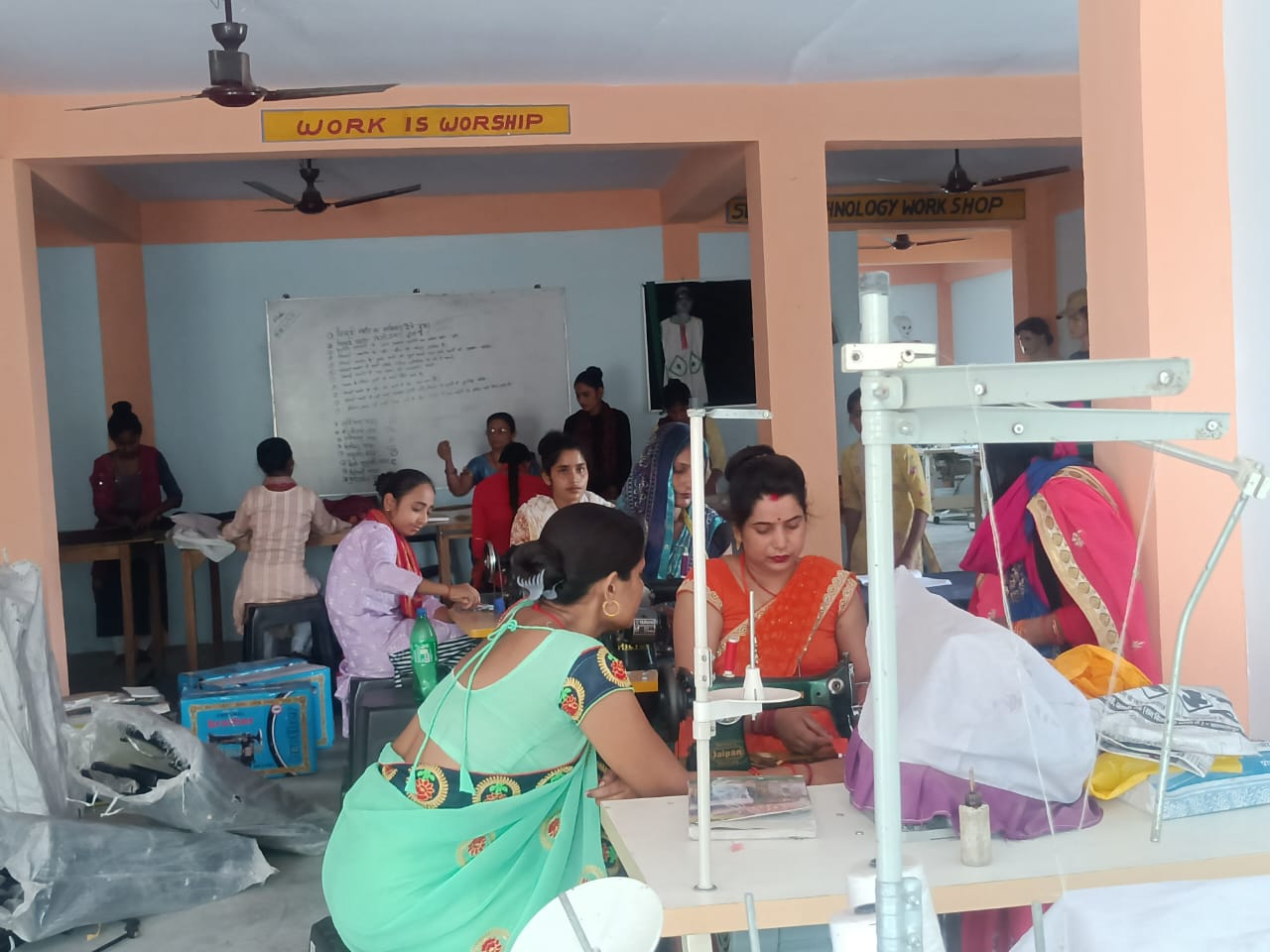 Students at Jhalkaribai ITI